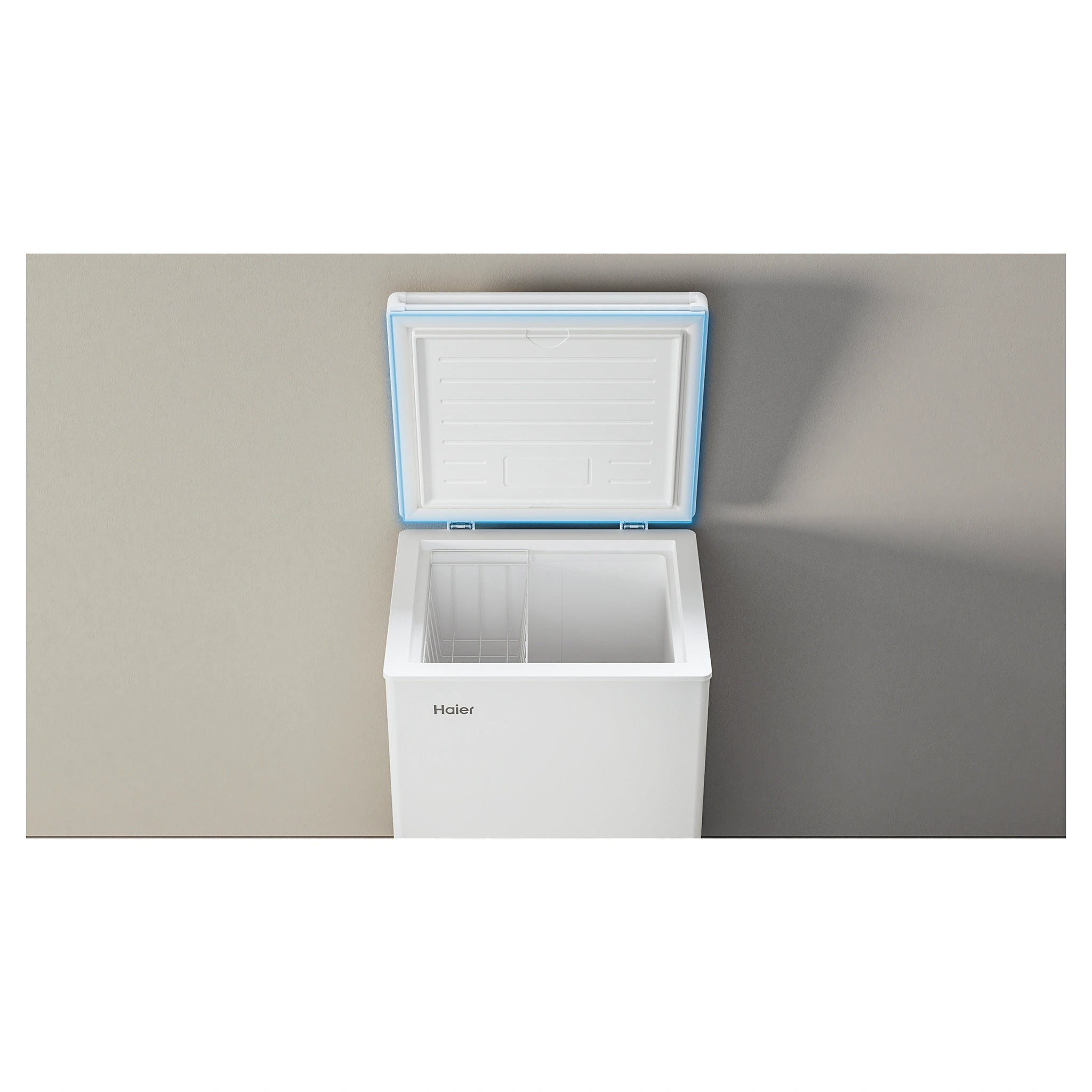 Haier 97L 300 Series White Hybrid Chest Freezer HCF97W, Storage View
