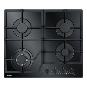 Haier 60cm Natural Gas Glass Cooktop HCG604WFCG3, Front View