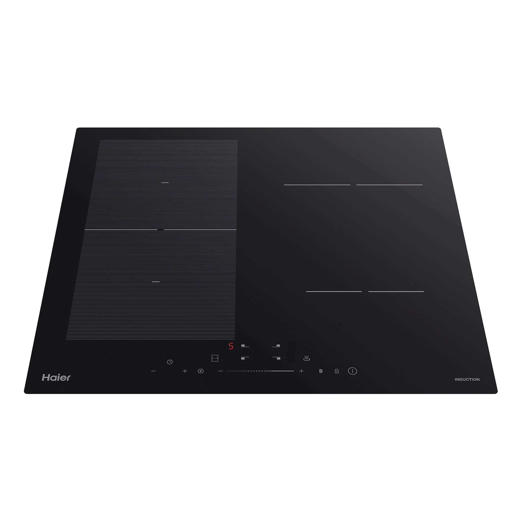 Haier 60cm 600 Series Induction Cooktop HCI604FTB3, Top View