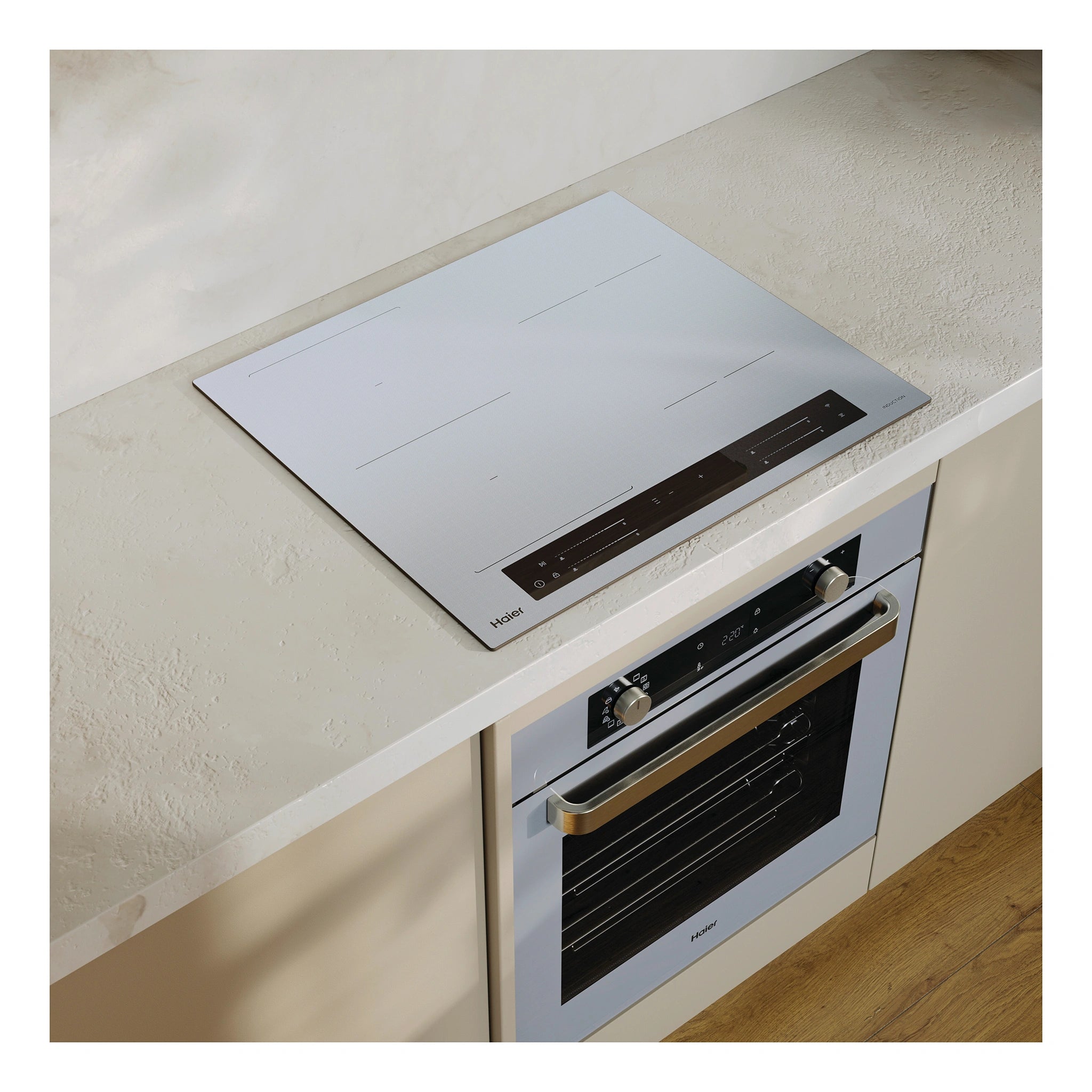 Haier 60cm 500 Series Induction Cooktop HCI604FTG4, Lifestyle View