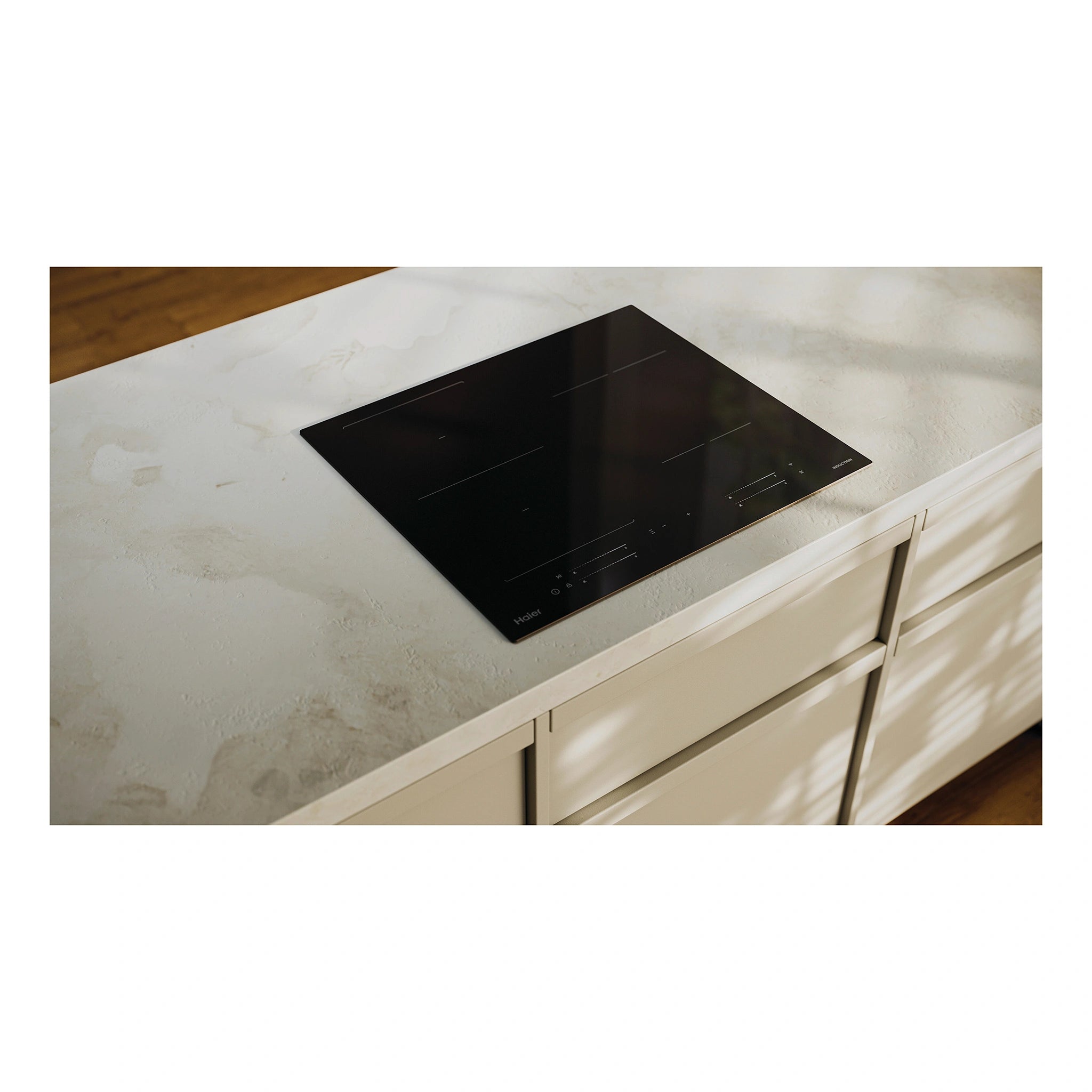 Haier 60cm 500 Series Induction Cooktop HCI604FTPB4, Left Side View 2