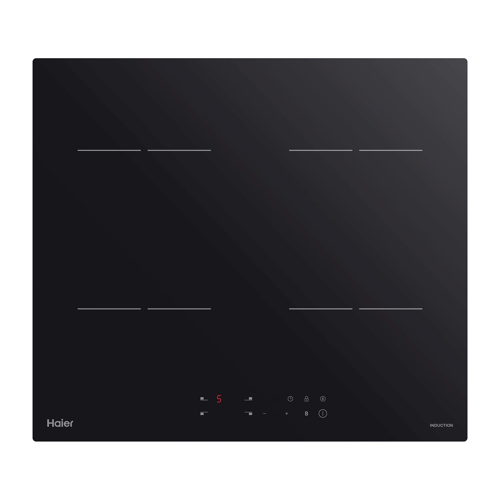 Haier 60cm 300 Series Induction Cooktop HCI604TPB3, Front View