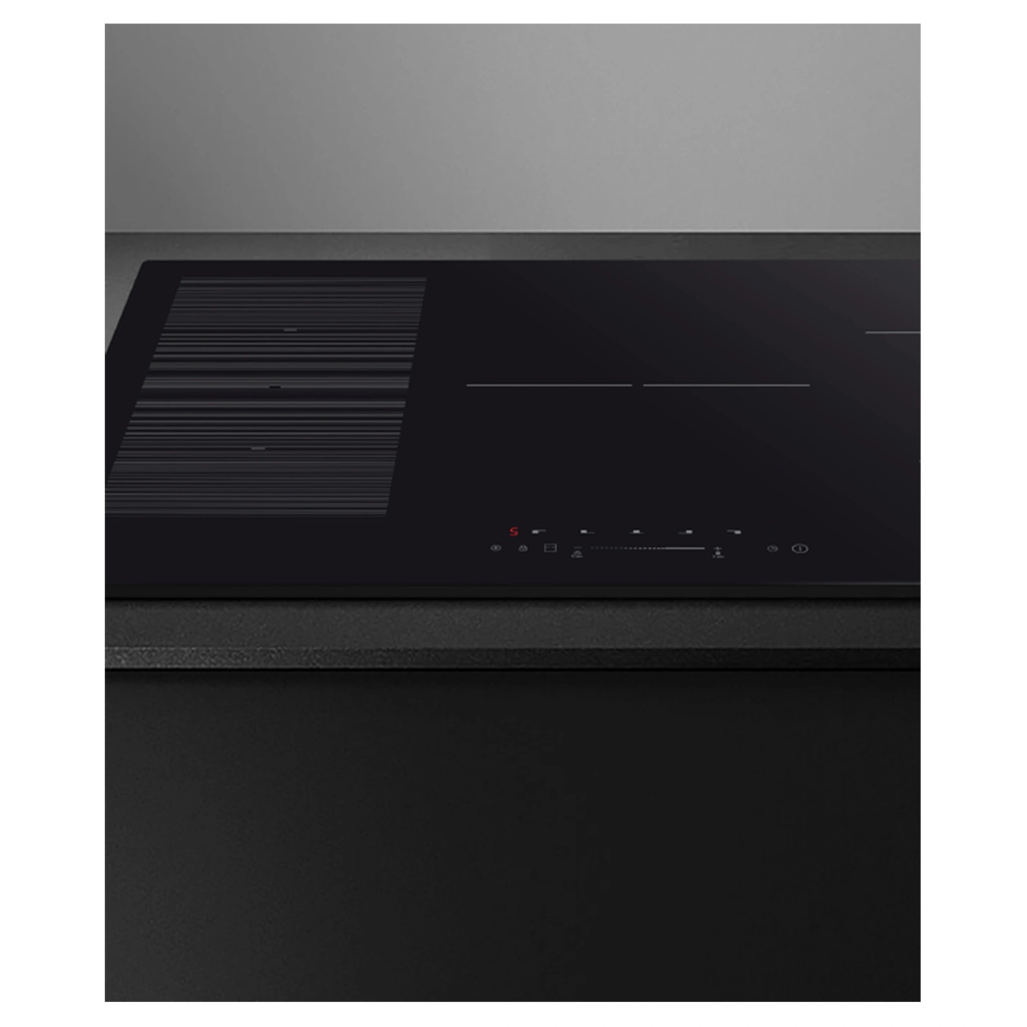 Haier 90cm 600 Series Induction Cooktop HCI905FTB3, Control Close-Up View 2