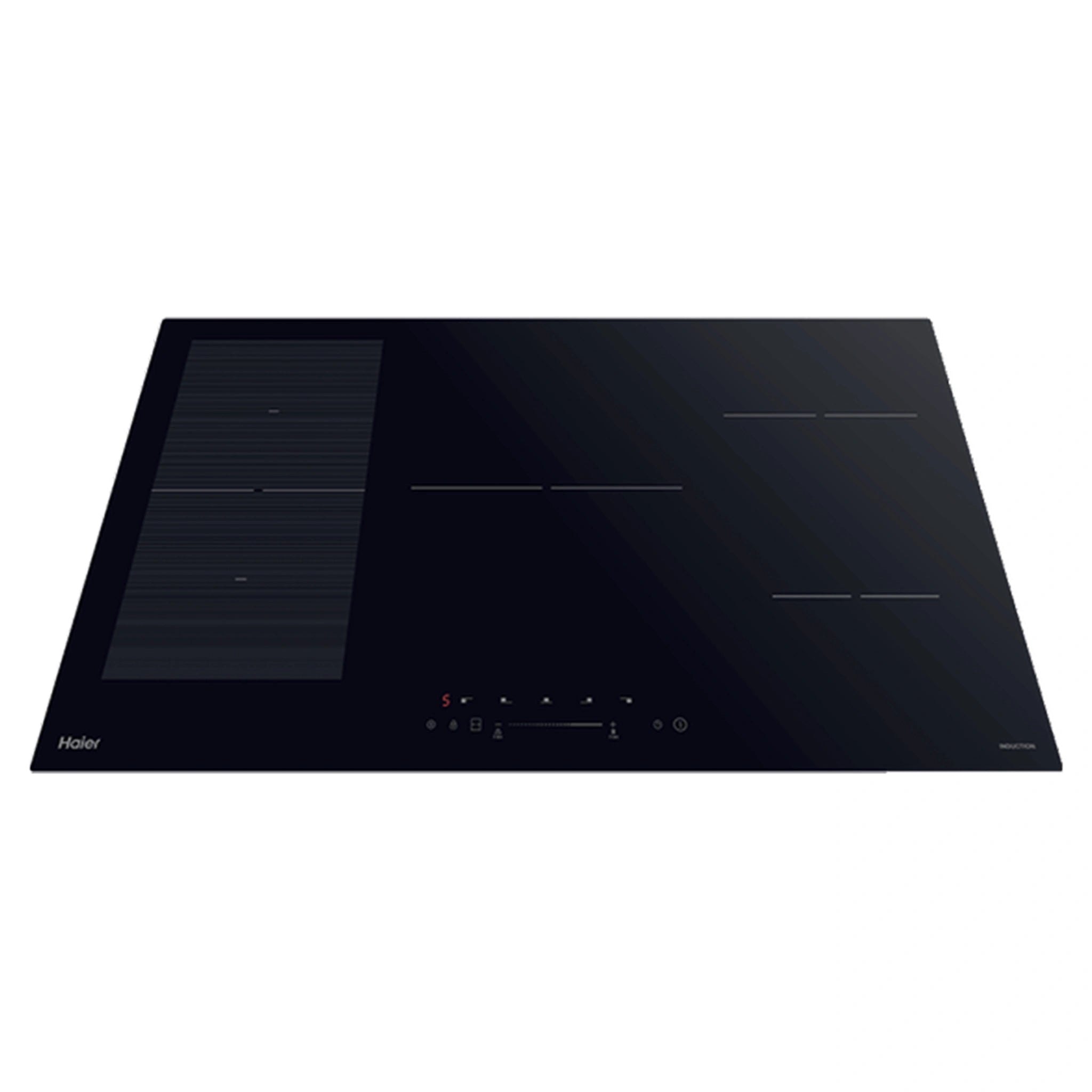 Haier 90cm 600 Series Induction Cooktop HCI905FTB3, Top View