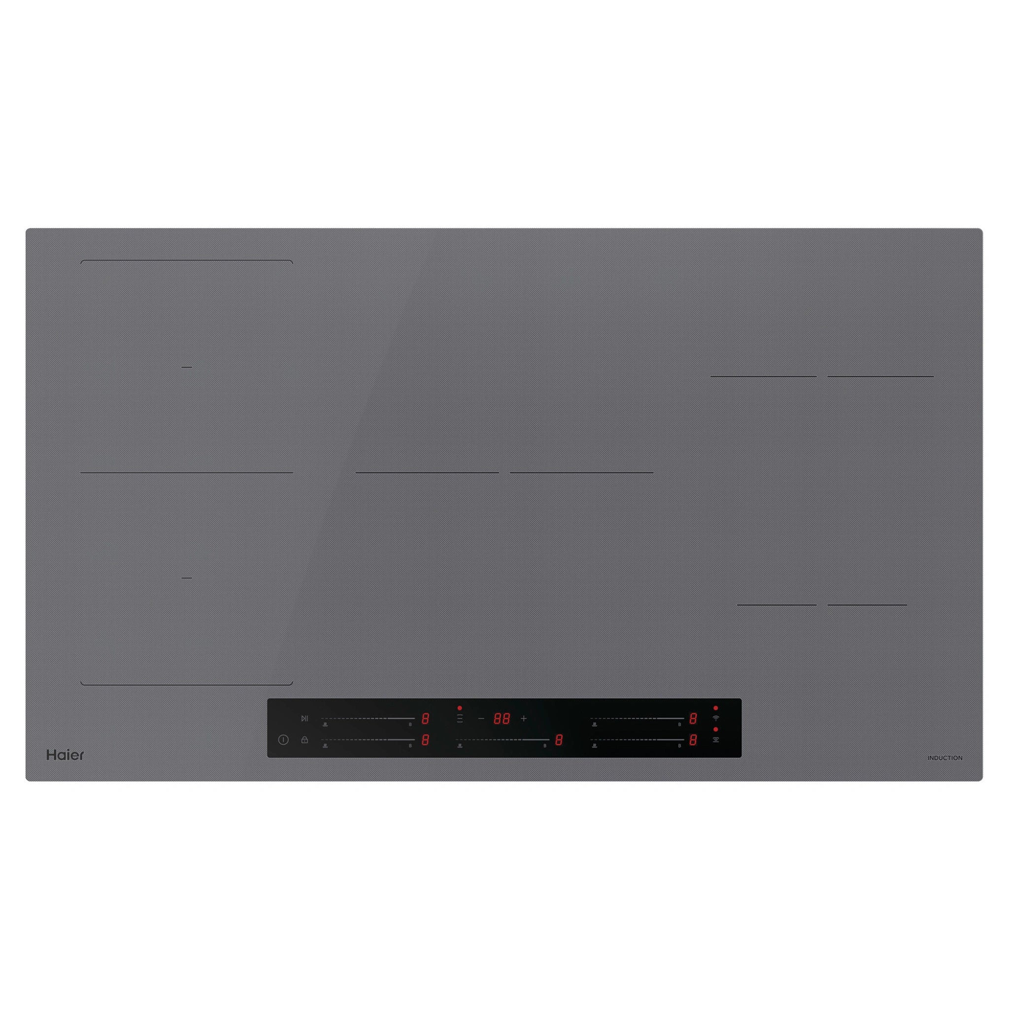 Haier 90cm 500 Series Induction Cooktop with Flexi Zone HCI905FTG4, Front View