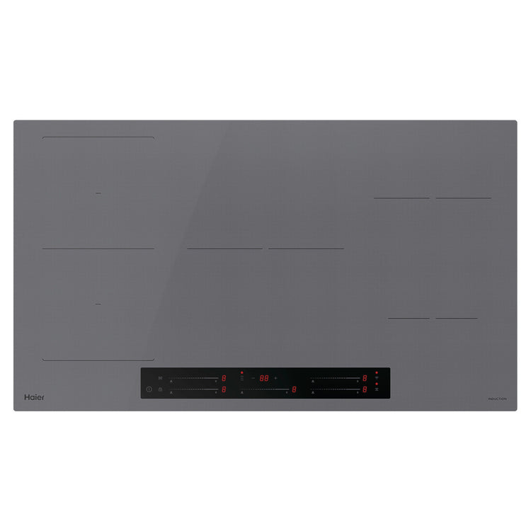 Haier 90cm 500 Series Induction Cooktop with Flexi Zone HCI905FTG4, Front View