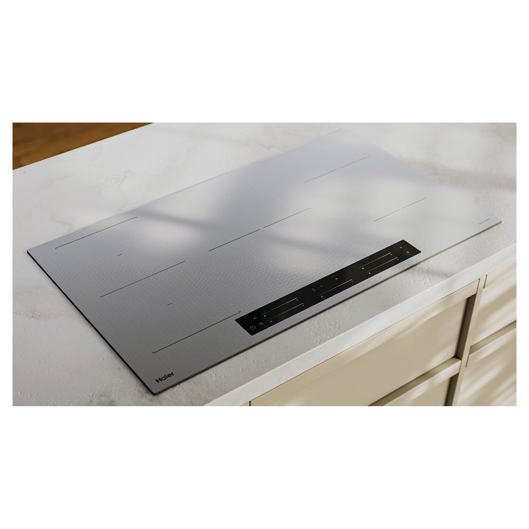 Haier 90cm 500 Series Induction Cooktop with Flexi Zone HCI905FTG4, Left Side View 2