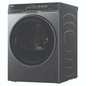 Haier 10kg 500 Series Dark Stainless Heat Pump Dryer Ultra Sense HDHP10DB1, Left Side View