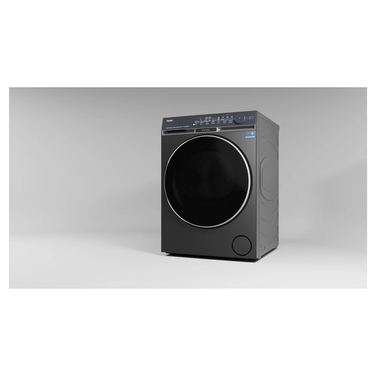 Haier 10kg 500 Series Dark Stainless Heat Pump Dryer Ultra Sense HDHP10DB1, Left Side View