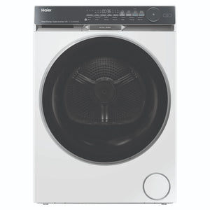Haier 10kg 500 Series White Heat Pump Dryer Ultra Sense HDHP10DW1, Front View