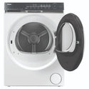 Haier 10kg 500 Series White Heat Pump Dryer Ultra Sense HDHP10DW1, Front View with Door Open