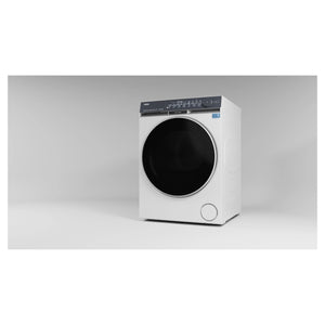 Haier 10kg 500 Series White Heat Pump Dryer Ultra Sense HDHP10DW1, Left Side View