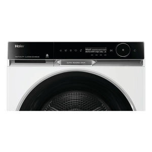 Haier 10 kg 600 Series Heat Pump Dryer Ultra Reverse Drum, Ultra Sense HDHP10PXW1, Control Panel View