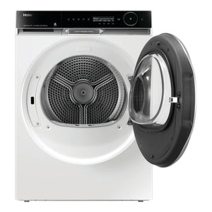 Haier 10 kg 600 Series Heat Pump Dryer Ultra Reverse Drum, Ultra Sense HDHP10PXW1, Front View With Door Open