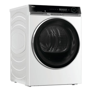 Haier 10 kg 600 Series Heat Pump Dryer Ultra Reverse Drum, Ultra Sense HDHP10PXW1, Left Side View