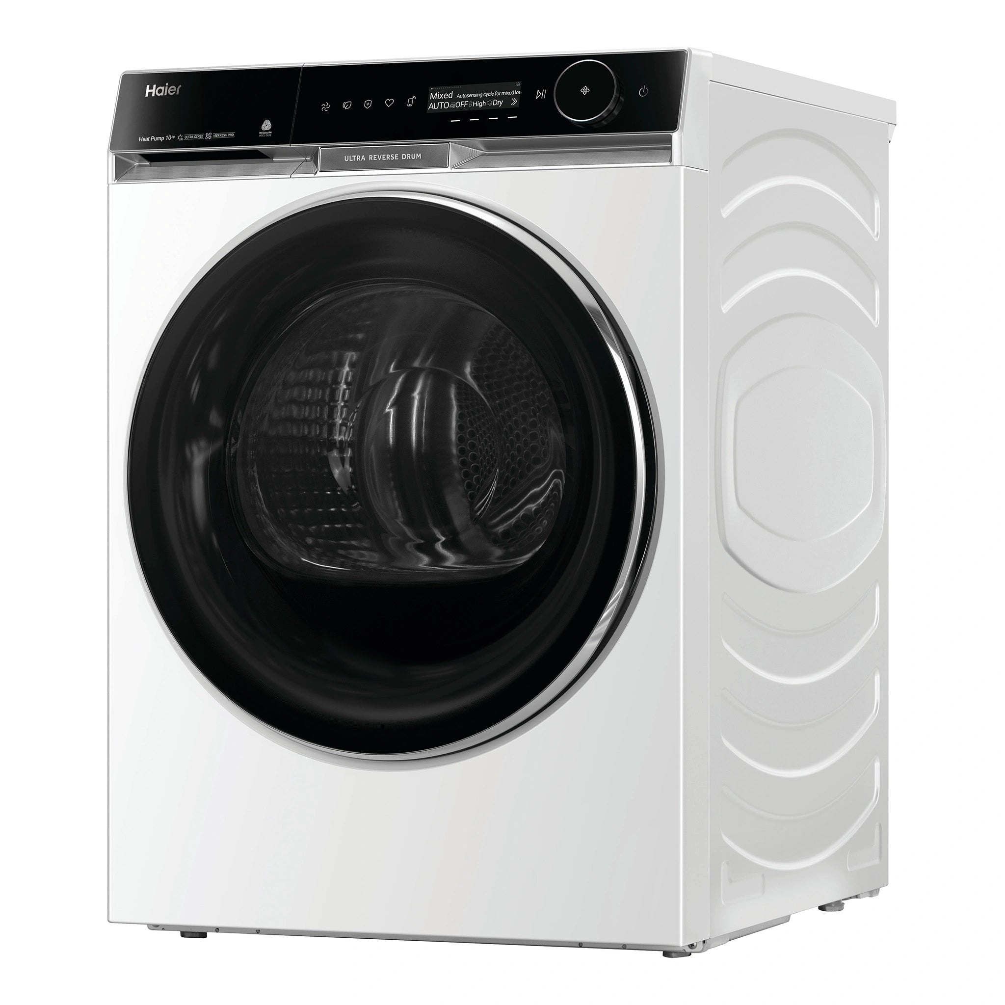 Haier HDHP10PXW1 10kg 600 Series Heat Pump Dryer Ultra Reverse Drum, Ultra Sense