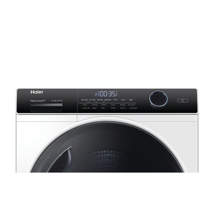 Haier 8 kg 500 Series Heat Pump Dryer HDHP80AN1, Control Panel View