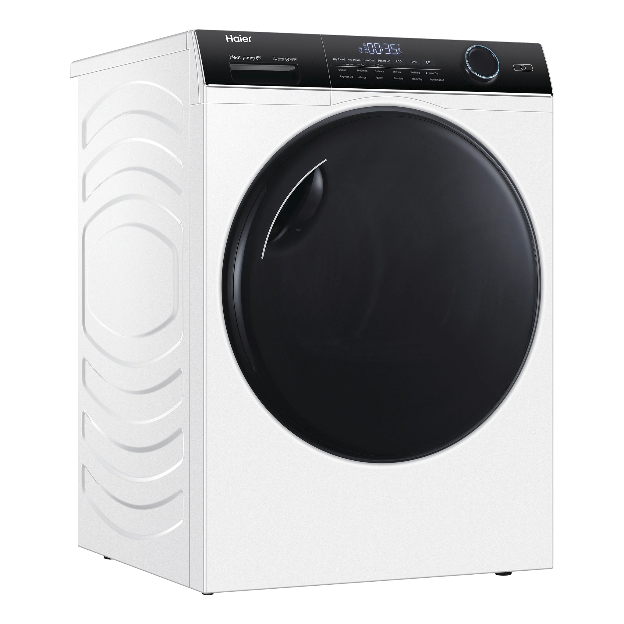 Haier 8 kg 500 Series Heat Pump Dryer HDHP80AN1, Front Left Side View