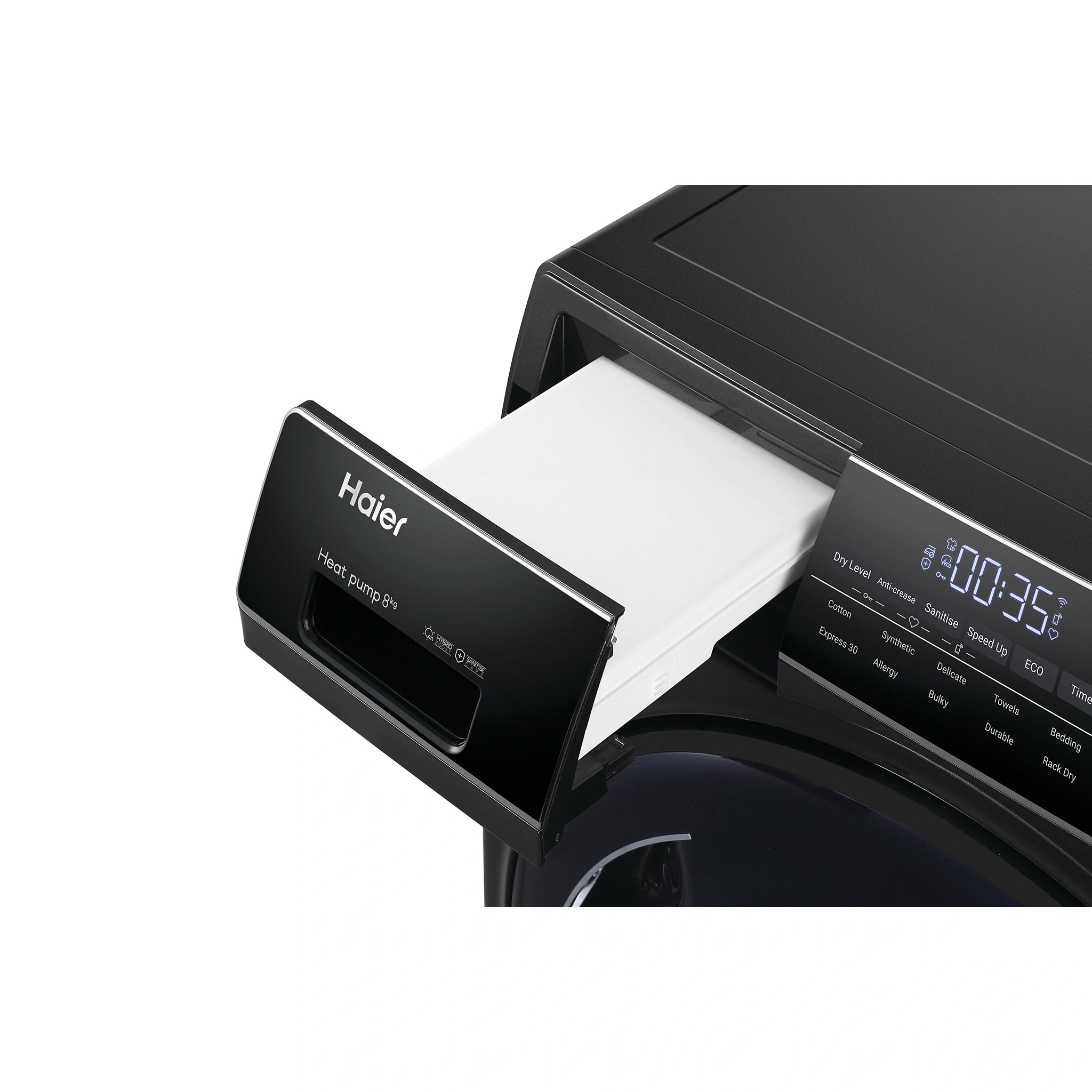 Haier 8kg Heat Pump Dryer HDHP80ANB1, Drawer Open 2