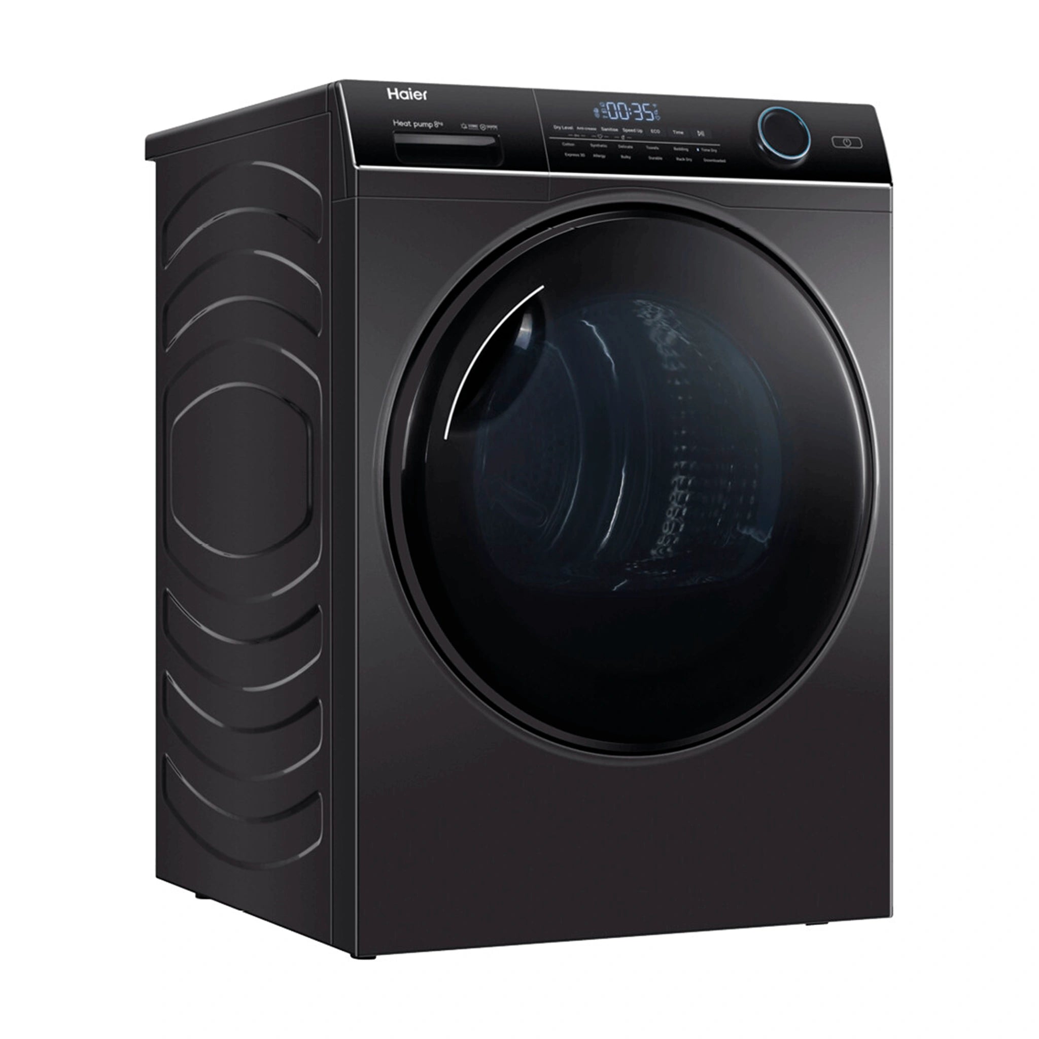 Haier 8kg Heat Pump Dryer HDHP80ANB1, Left Side View 2