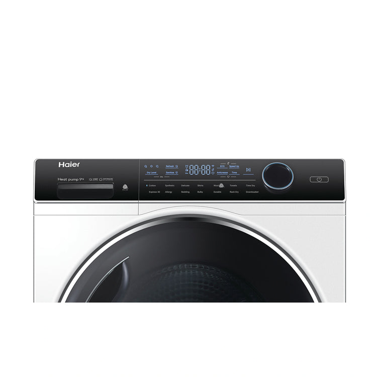 Haier 9kg 600 Series Heat Pump Dryer HDHP90AN1, Control Panel View