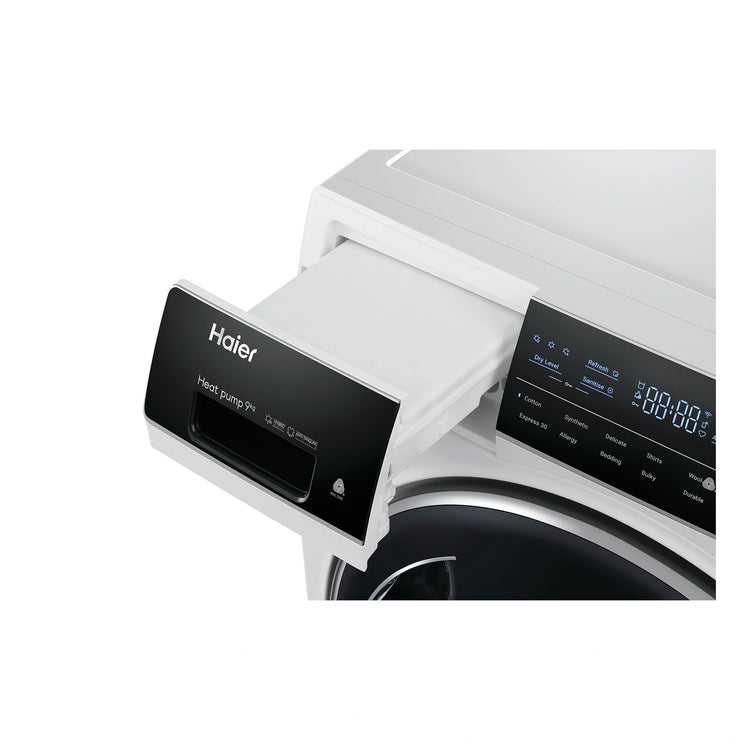 Haier 9kg 600 Series Heat Pump Dryer HDHP90AN1, Drawer Open