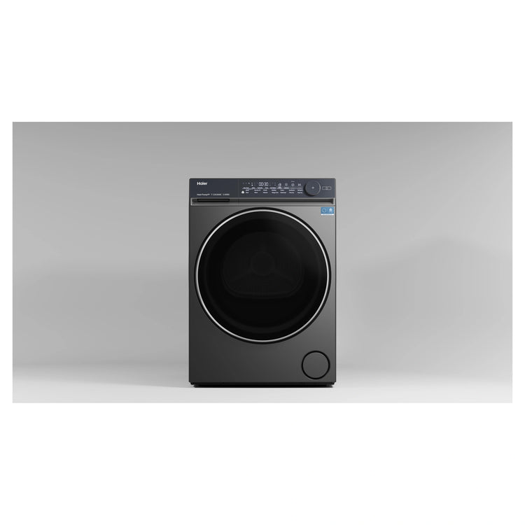 Haier 9kg 500 Series Dark Stainless Heat Pump Dryer HDHP90NB1, Front View