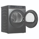 Haier 9kg 500 Series Dark Stainless Heat Pump Dryer HDHP90NB1, Front View with Door Open