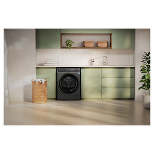 Haier 9kg 500 Series Dark Stainless Heat Pump Dryer HDHP90NB1, Lifestyle View
