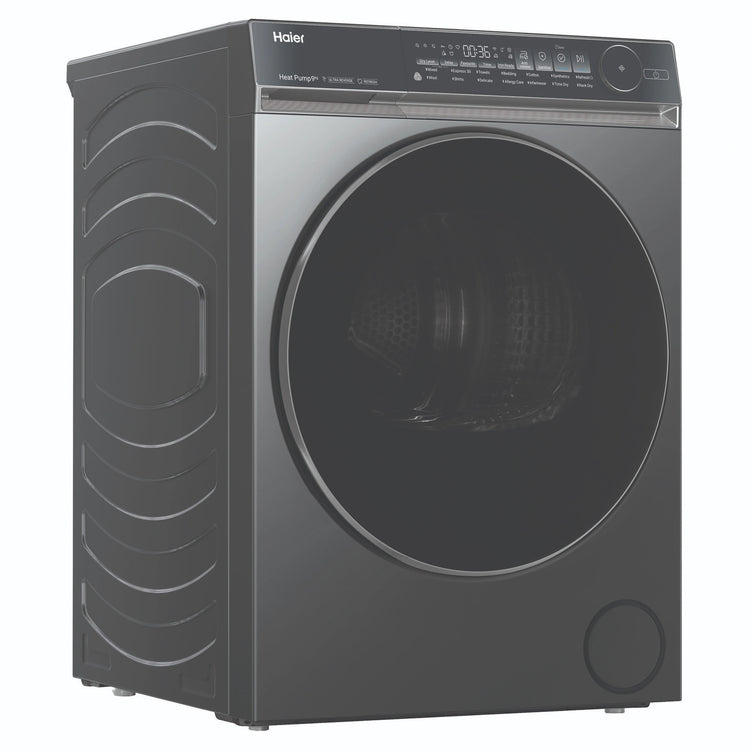 Haier 9kg 500 Series Dark Stainless Heat Pump Dryer HDHP90NB1, Right Side View