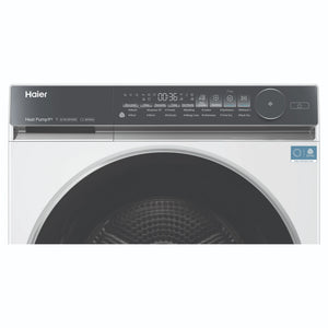 Haier 9kg 500 Series White Heat Pump Dryer HDHP90NW1, Control Panel View