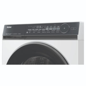 Haier 9kg 500 Series White Heat Pump Dryer HDHP90NW1, Control Panel View