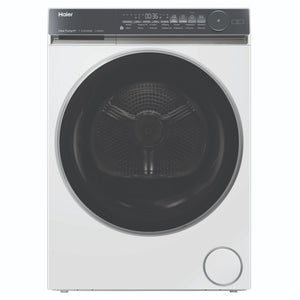 Haier 9kg 500 Series White Heat Pump Dryer HDHP90NW1, Front View
