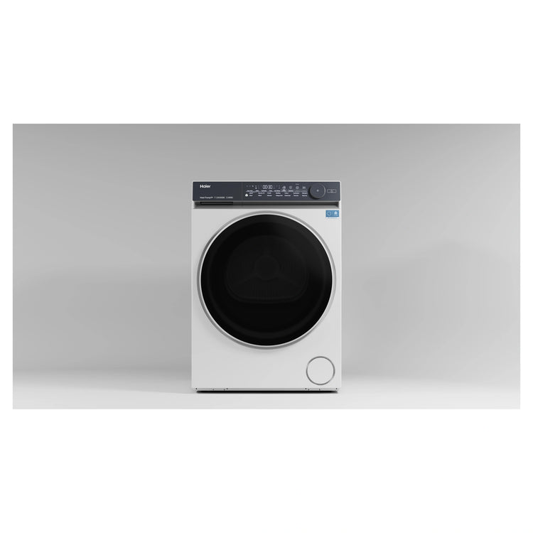 Haier 9kg 500 Series White Heat Pump Dryer HDHP90NW1, Front View