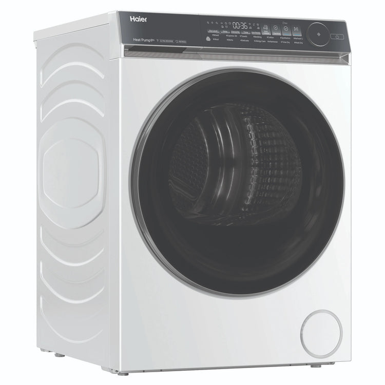 Haier 9kg 500 Series White Heat Pump Dryer HDHP90NW1, Right Side View
