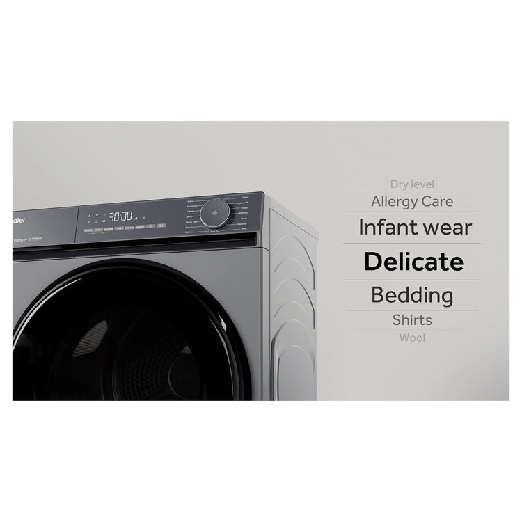 Haier 8kg 300 Series Dark Stainless Heat Pump Dryer HDHPS80KB1 Drying Cycle Feature