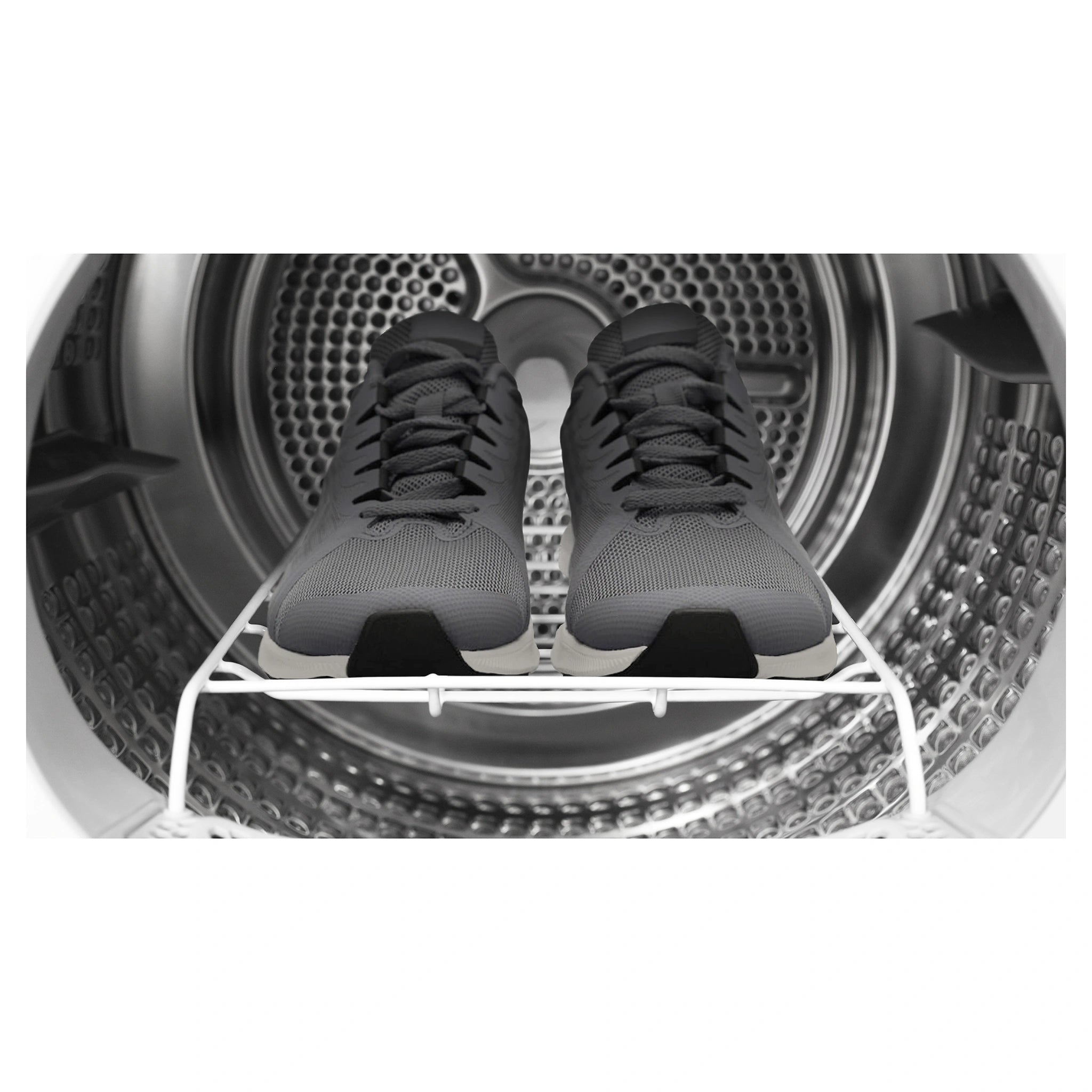 Haier 8kg 300 Series Dark Stainless Heat Pump Dryer HDHPS80KB1 Drying Rack View