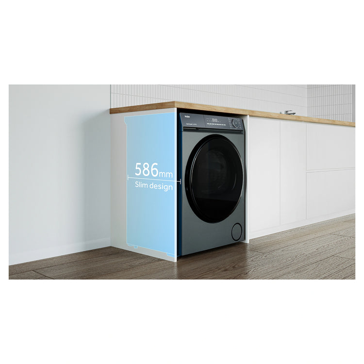 Haier 8kg 300 Series Dark Stainless Heat Pump Dryer HDHPS80KB1 Slim Design Feature