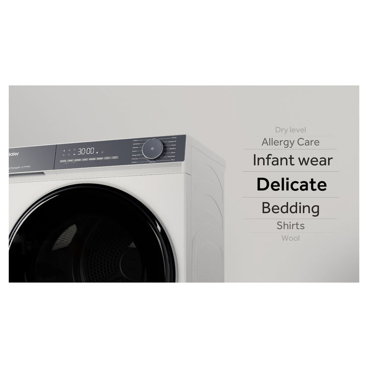 Haier 8kg 300 Series White Heat Pump Dryer HDHPS80KW1, Drying Cycle Feature