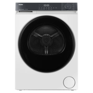 Haier 8kg 300 Series White Heat Pump Dryer HDHPS80KW1, Front View