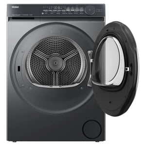 Haier 8kg 500 Black Series Heat Pump Dryer HDHPS80NB1, Front Open Door View