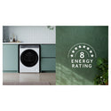 Haier HDHPS80NW1 8kg 500 Series White Heat Pump Dryer