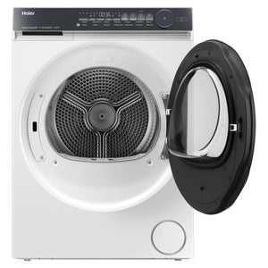Haier 8kg 500 Series White Heat Pump Dryer HDHPS80NW1, Front Open Door View