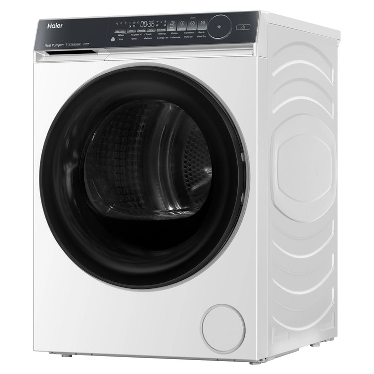 Haier 8kg 500 Series White Heat Pump Dryer HDHPS80NW1, Right Side View