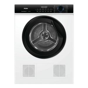 Haier 6kg Sensor Vented Dryer with 15 Programs - White HDV60AWW1, Front View