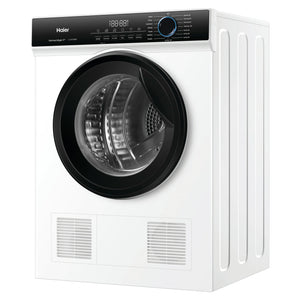 Haier 6kg Sensor Vented Dryer with 15 Programs - White HDV60AWW1,  Left Side View