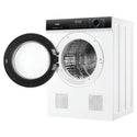 Haier 6kg Sensor Vented Dryer with 15 Programs - White HDV60AWW1,  Left Side View With Door Open