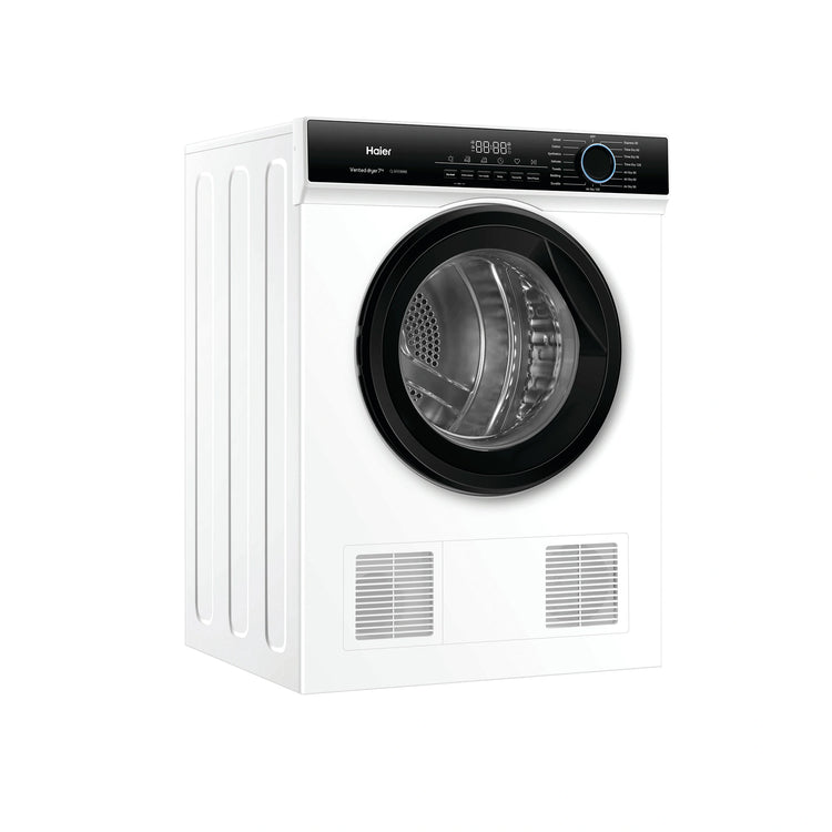 Haier 7 kg 300 Series Sensor Vented Dryer HDV70AWW1, Left Side View