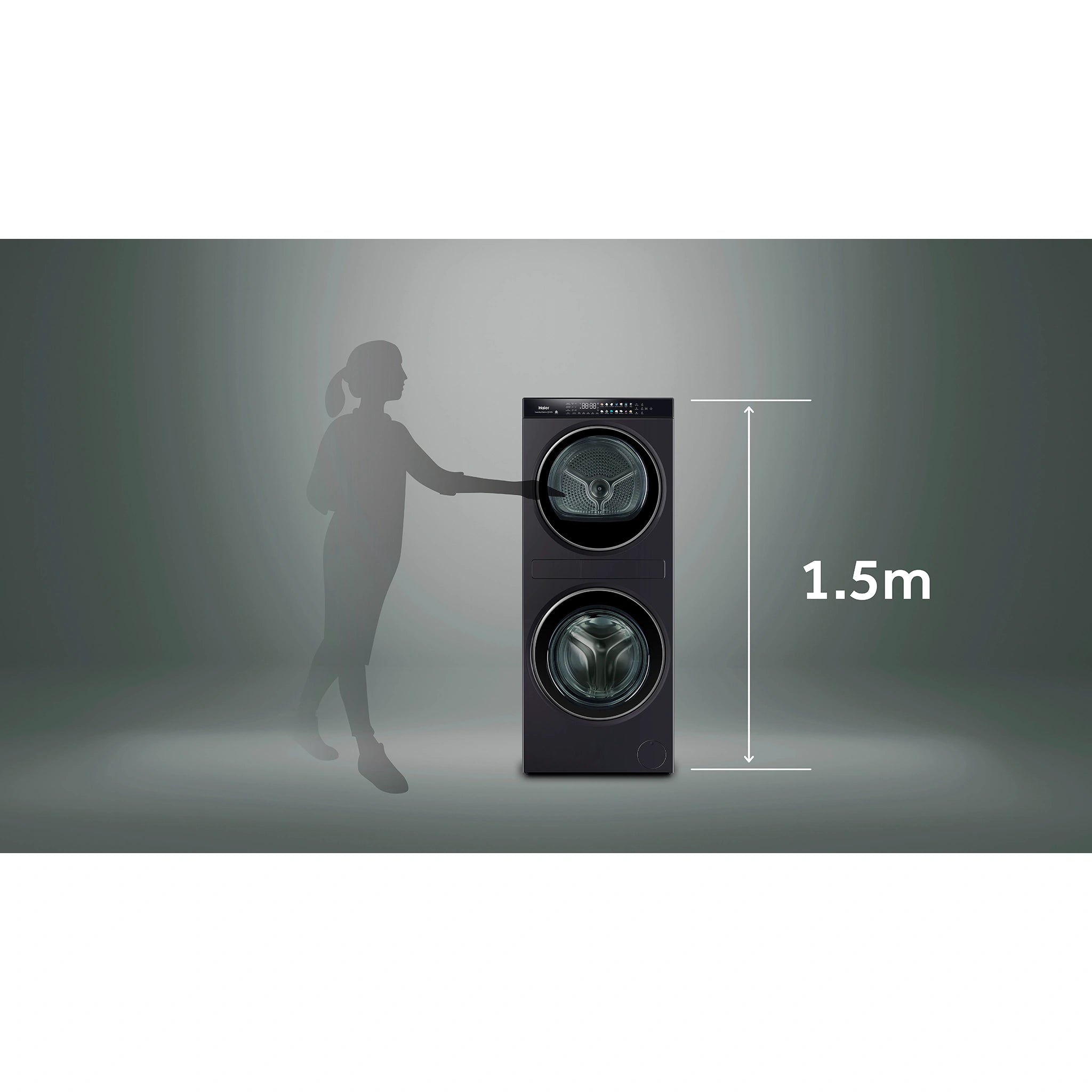 Haier HLC1290CTB1 12kg + 9kg 600 Series Laundry Centre Heat Pump Dryer