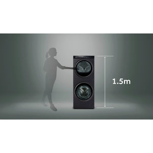 Haier 12kg + 9kg 600 Series Laundry Centre Heat Pump Dryer HLC1290CTB1, Dimensions